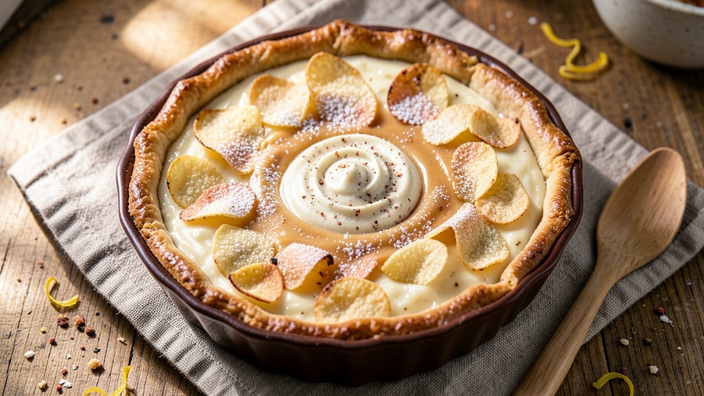 Potato Chip Pie Recipe: Crunchy Topping and Gooey Vanilla Bliss