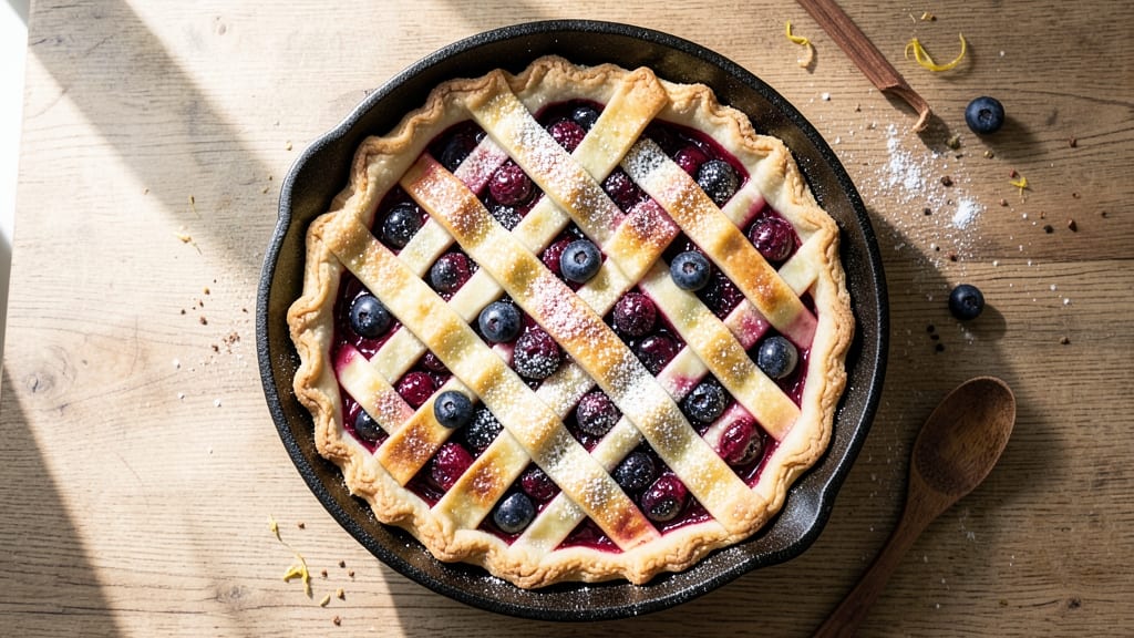 6-Inch Blueberry Pie Recipe: Mini Serving Size with Perfectly Golden Crust