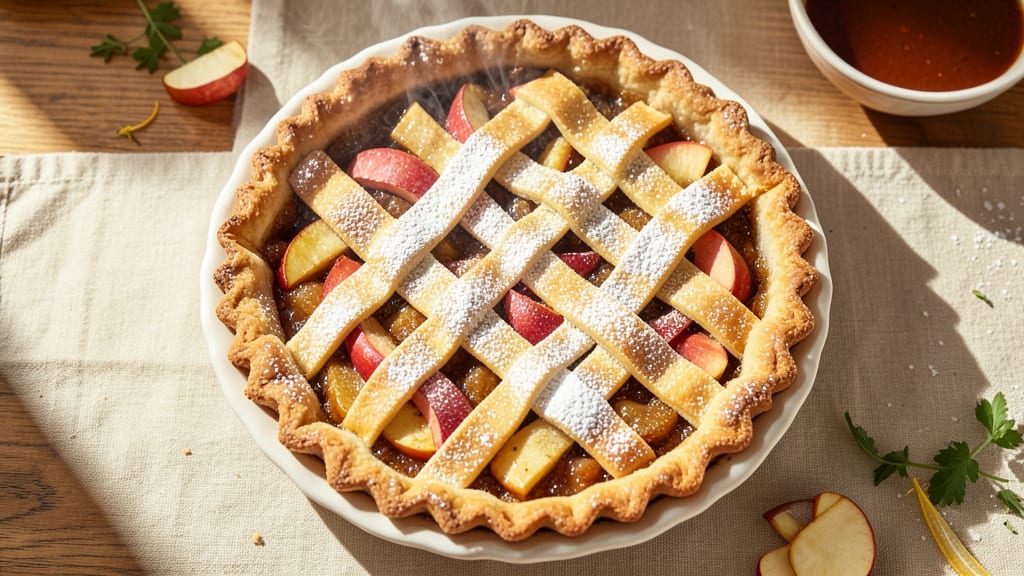 1950s Apple Pie Recipe: Homestyle Spice and Buttery Lattice Magic