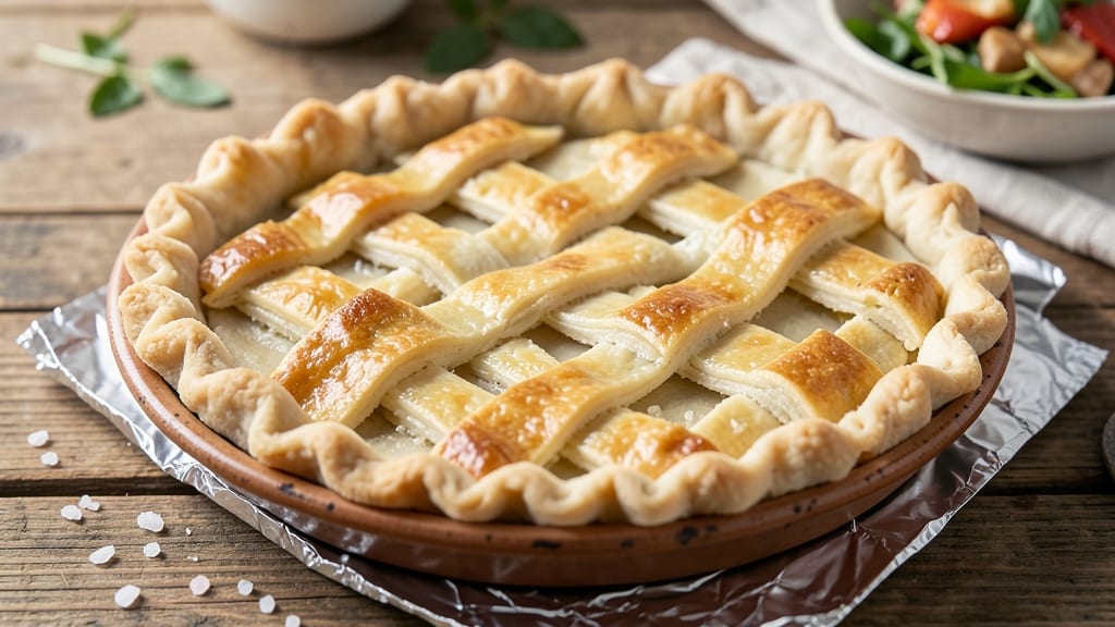 9 1/2-Inch Pie Crust Recipe: Foil-Sealed Secret for Perfectly Golden Edges Without Shrinkage