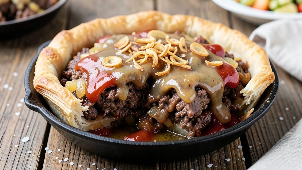 Angry Grandpa's Hamburger Pie Recipe: Foolproof Foil-Sealed Crust Over Savory Gravy