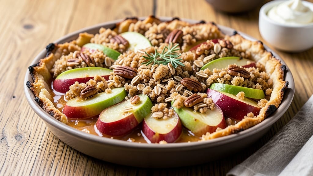 Apple Pecan Crumble Pie Recipe: Buttery Streusel That Crunches Over Warm Spiced Filling