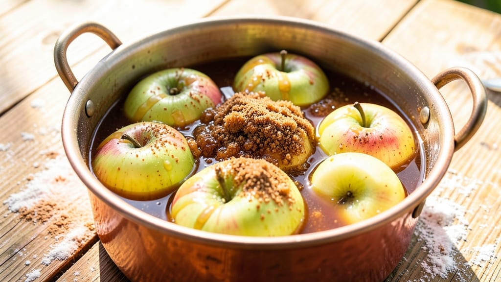 Small Batch Apple Pie Moonshine Recipe: Boozy Caramelized Filling in a Handheld Glass