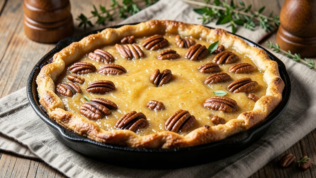 2 Egg Pecan Pie Recipe: Crunchy Clusters and Silky Vanilla Filling