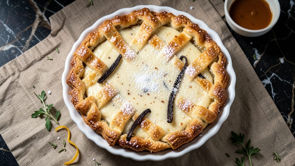 Add Custard Pie Recipe: Golden Crust, Silky Vanilla Center