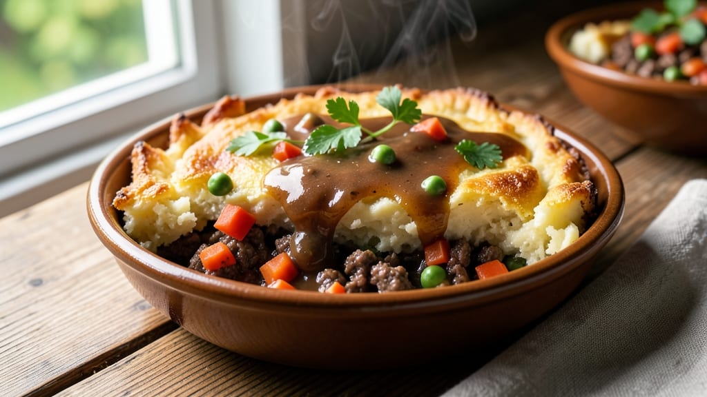 Amazing Cottage Pie Recipe: Herb-Infused Gravy Over Fluffy Mashed Potato Topping
