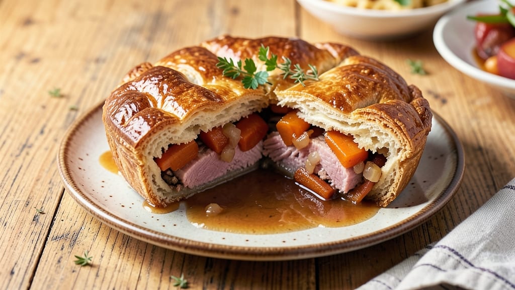 Mary Berry's Pork Pie Recipe: Flaky Pastry Cradling Spiced Meat Filling