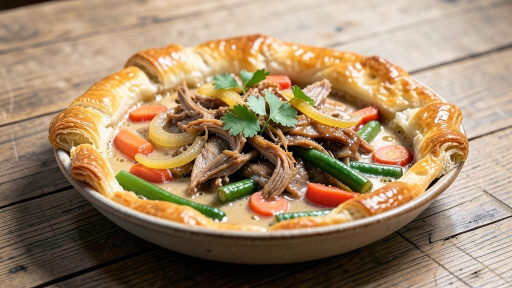 Recipe for Turkey Pot Pie Using Puff Pastry: Flaky Layers That Lock in Savory Gravy