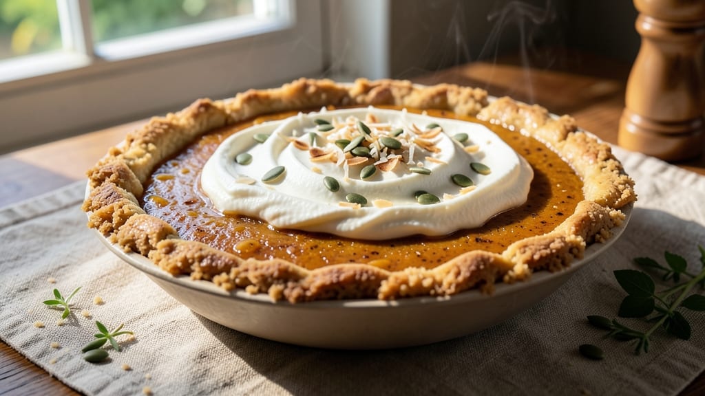 Raw Vegan Pumpkin Pie Recipe: Nut-Based Crust With Silky Spiced Filling