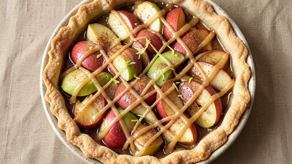10-Minute Apple Pie Recipe: Caramelized Topping That Crunchles Every Bite