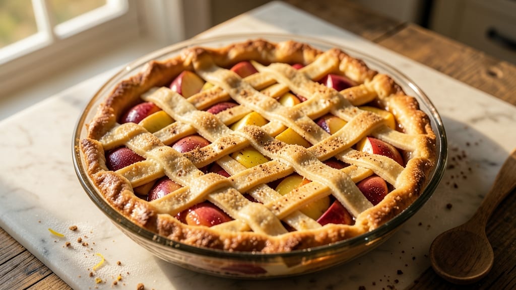 Step-by-Step Printable Apple Pie Recipe: Foil-Sealed Crust That Stays Golden All Night