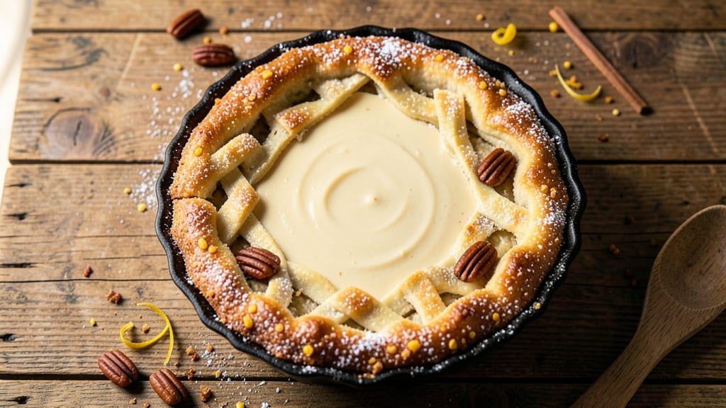 Soul Food Buttermilk Pie Recipe: Rich Vanilla Custard With Crispy Cornmeal Crust