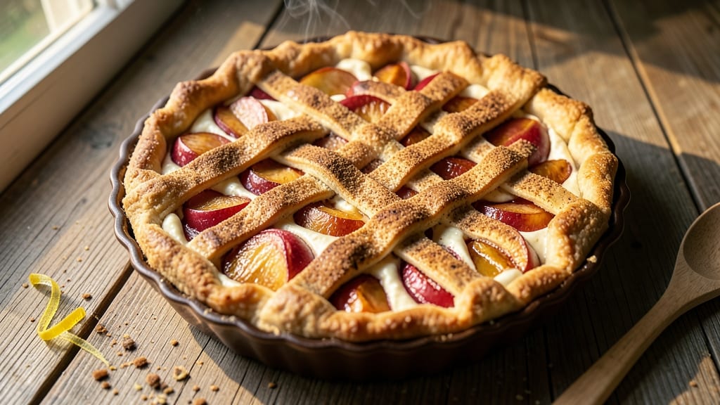 Snickerdoodle Cream Cheese Apple Pie Recipe: Spiced Cinnamon Swirl With Gooey Dough Bites