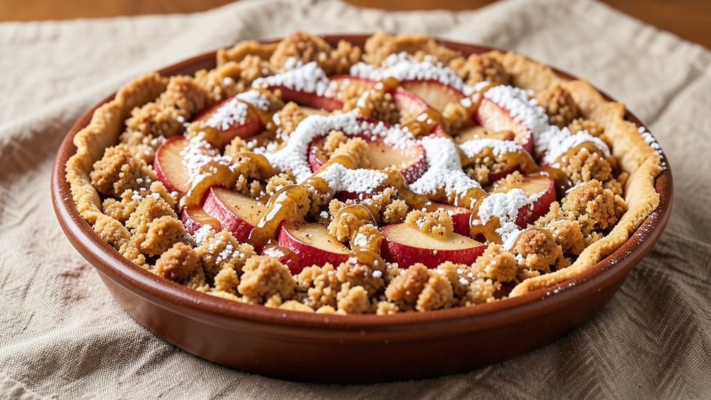 Apple Crumb Pie Recipe with Graham Cracker Crust: Warm Spice and Buttery Crunch Fusion