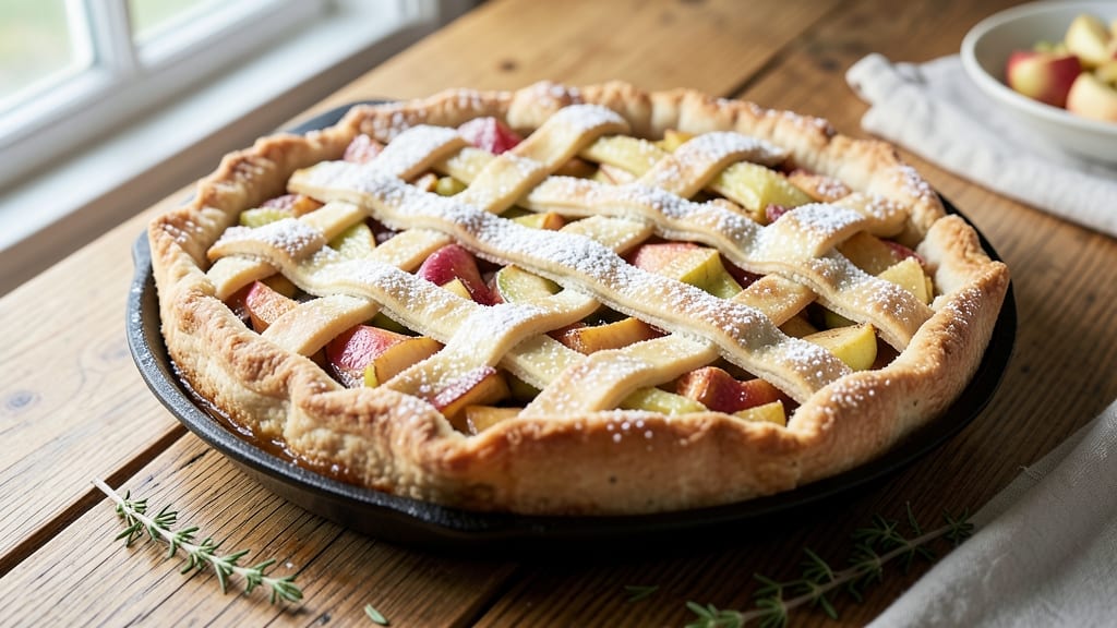 1 Apple Pie Recipe: Caramelized Apple Lattice With Vanilla Bean Infusion