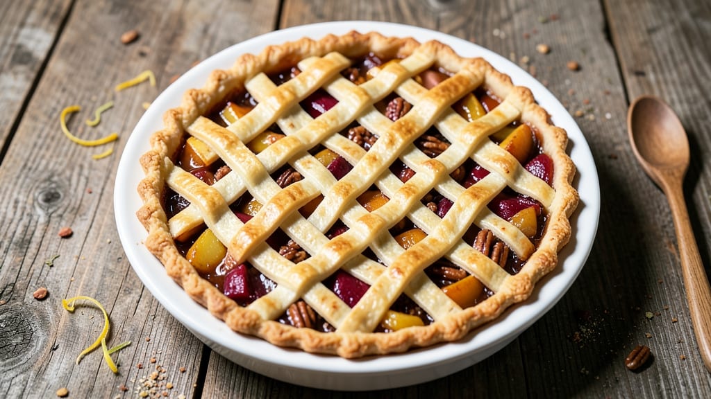 9-Inch Double-Crust Pie Recipe: Flaky Lattice Top That Locks in Juices