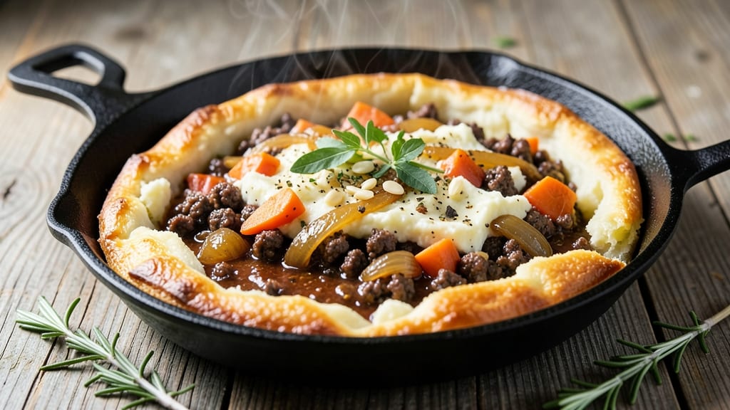 Always Hungry Shepherd's Pie Recipe: Mashed Potato Topping Crusts Savory Meat Filling