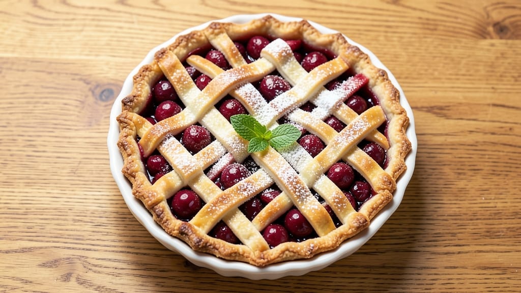 9-Inch Cherry Pie Recipe: Buttery Crust and Jam-Packed Filling in One Pan