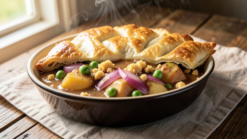 Samosa Pot Pie Recipe: Spiced Pastry Crust Meets Savory Filling