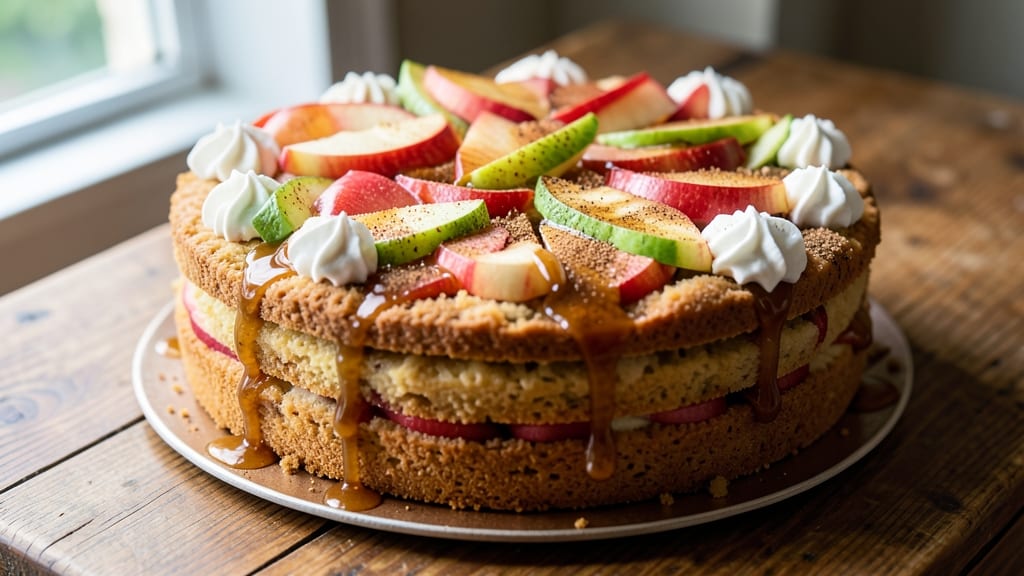 Apple Pie Cake Recipe With Fresh Apples: Warm Spice and Tart-Sweet Apple Layers