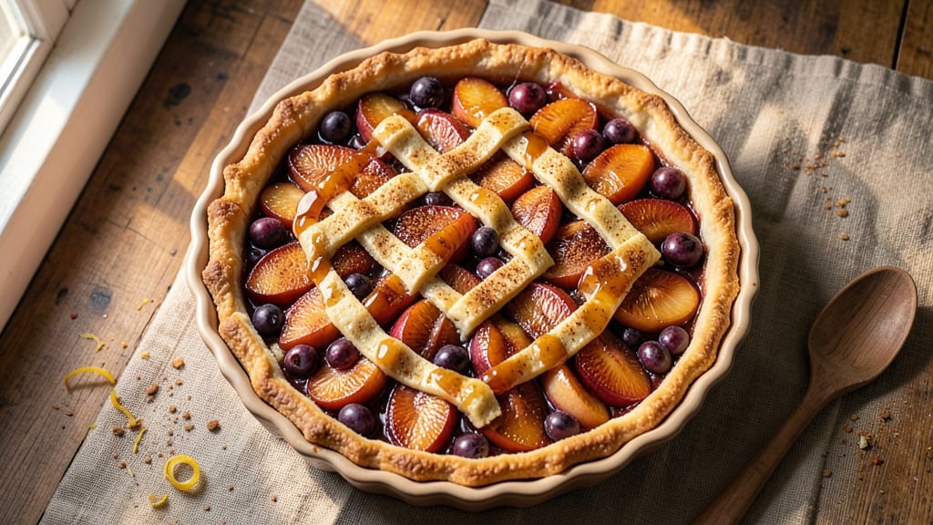 Apple And Grape Pie Recipe: Autumn Spice Crunch With Foil-Sealed Crust