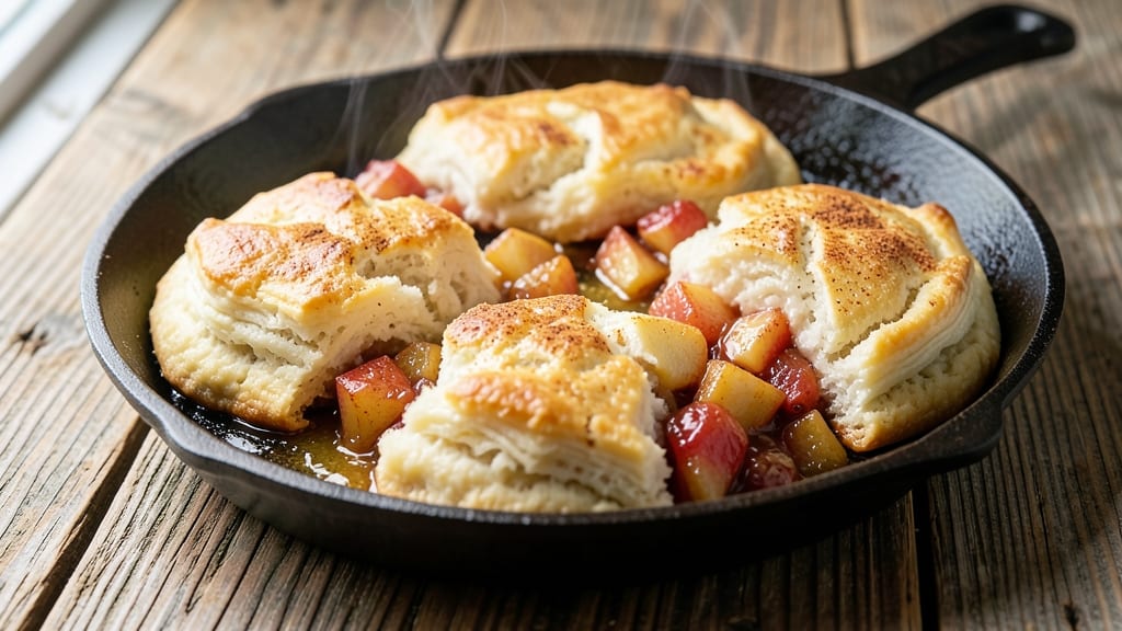 Skillet Apple Pie Biscuits Recipe: Warm Cinnamon-Spiced Crunch in One Bite