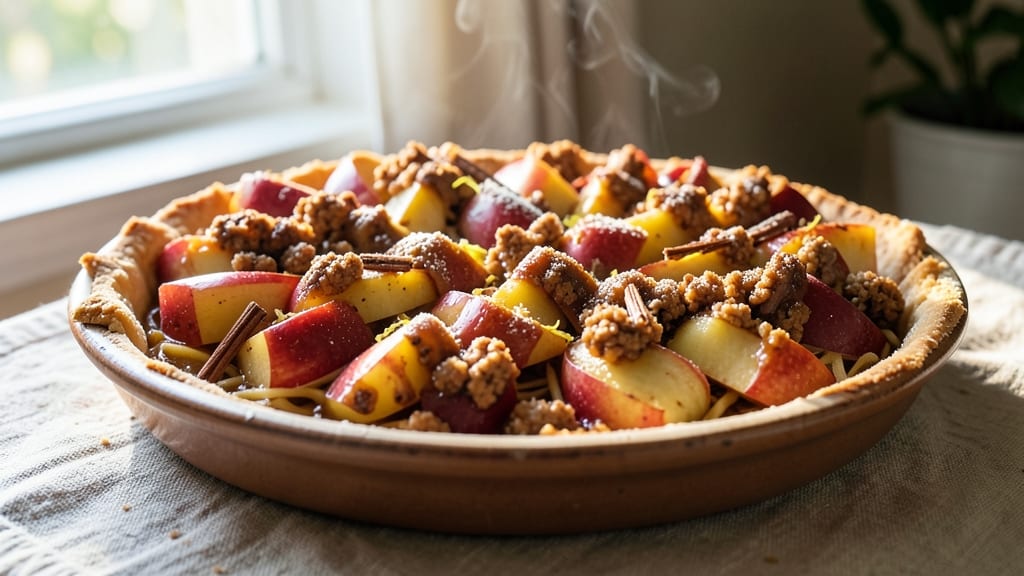 Apple Crumble Pie Recipe: Sally's Baking Addiction—Warm Spice and Buttery Topping Harmony
