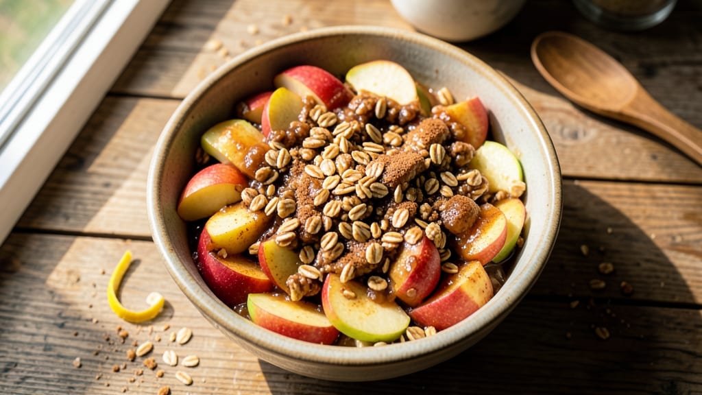 Apple Crisp Recipe With Pie Filling And Oatmeal: Warm Spice Crunch Over Melty Fruit Filling