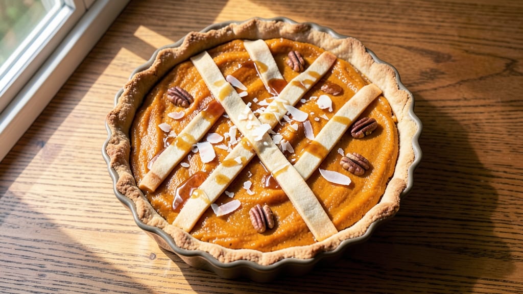 Squash Pie Recipe Vegan: Nutty Crust and Silky Spiced Filling