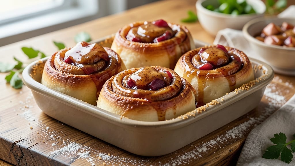 Pillsbury Grands Cinnamon Rolls and Apple Pie Filling Recipe: Cream Cheese Frosting Swirls and Spiced Apple Filling