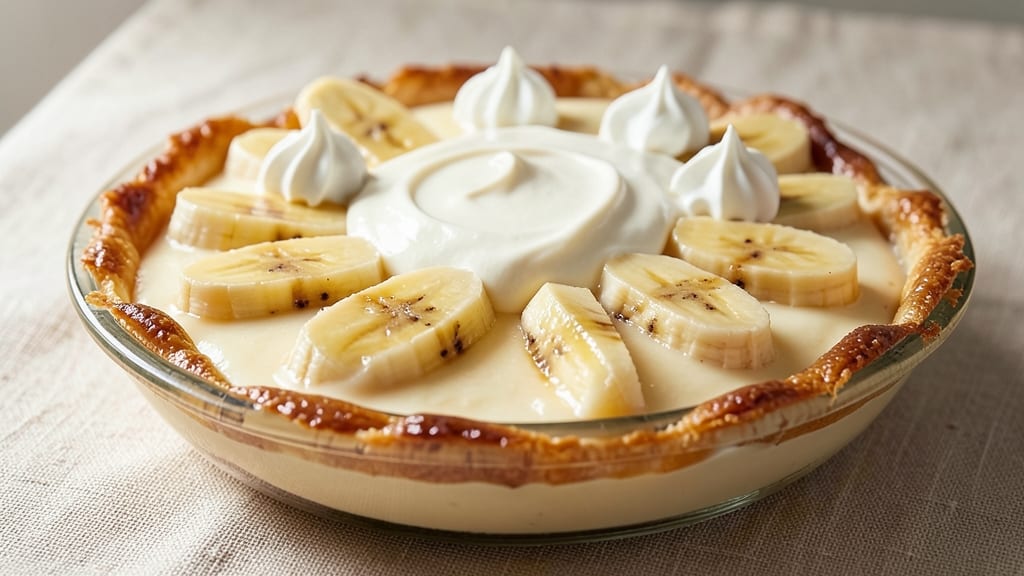 Quick Banana Pie Recipe: One-Bowl Wonder with Creamy Vanilla Swirl