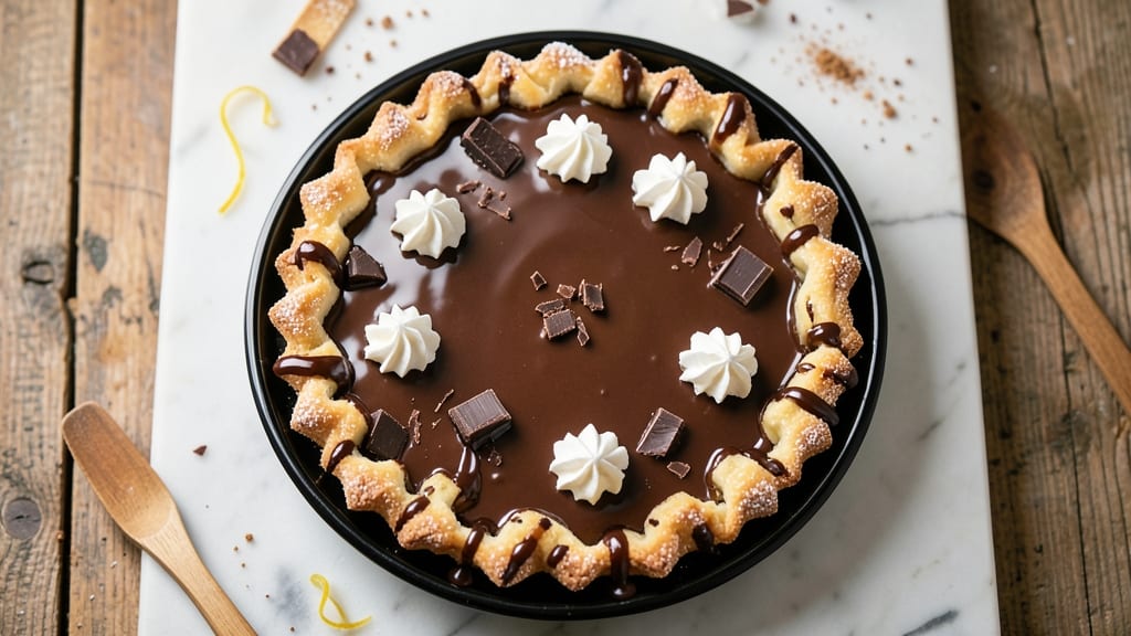 4 Charles Chocolate Pie Recipe: Rich Cocoa Filling with Crispy Homemade Crust