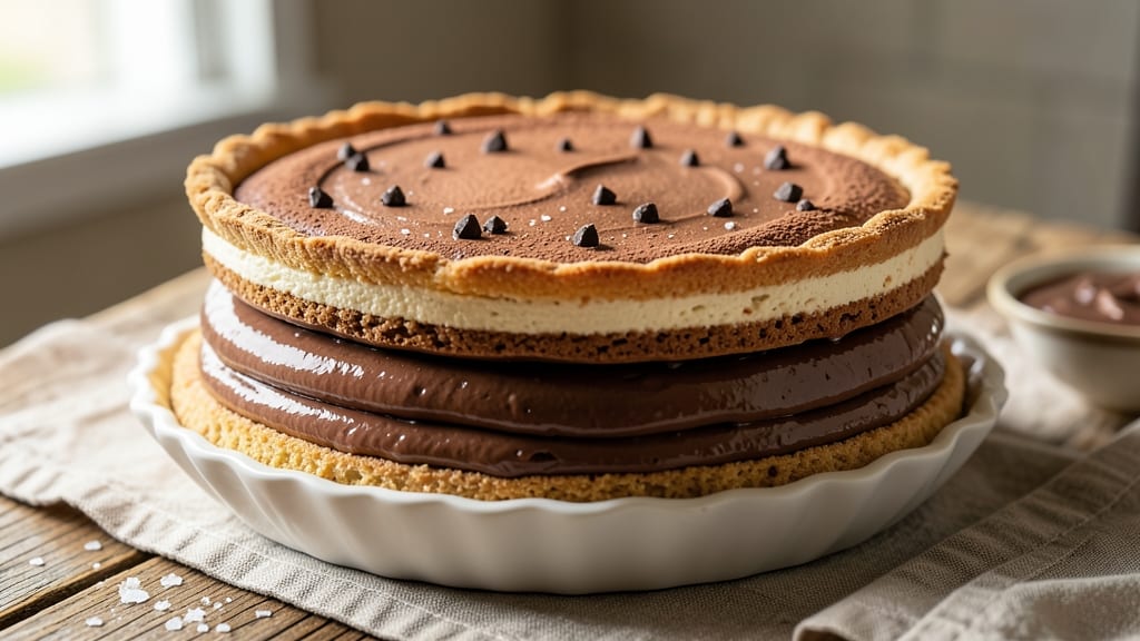 5 Layer Chocolate Pie Recipe: Decadent Layers of Fudge, Cake, and Cream Cheese Bliss