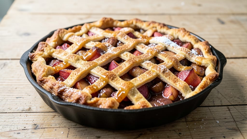 Stayman's Apple Pie Recipe: Homestyle Lattice Crust Over Spiced Filling