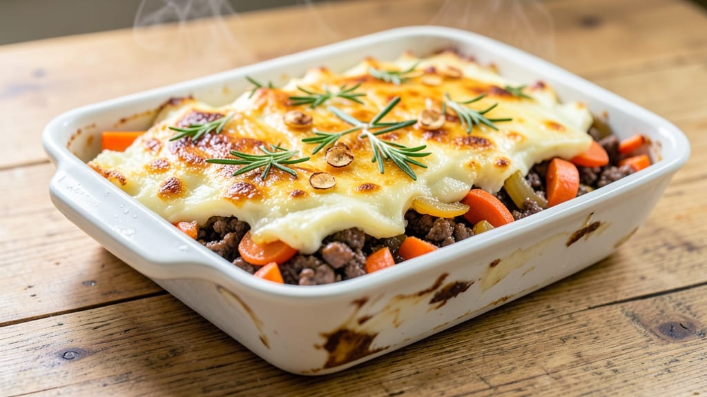 9x13 Shepherd's Pie Recipe: Mashed Potato Lid Locks in Savory Flavor