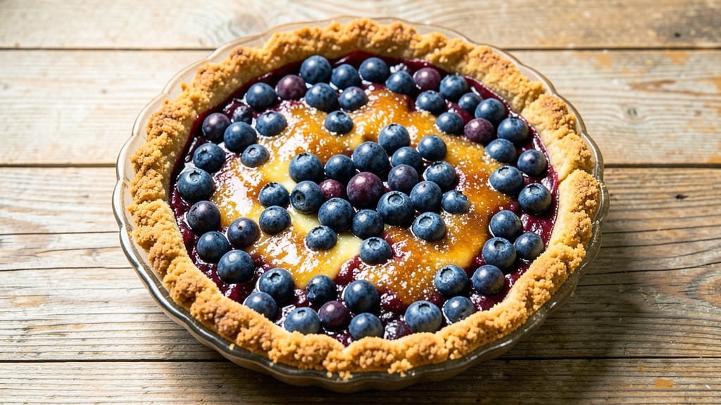 Fresh Blueberry Pie Recipe No-Bake: Crispy Crust with Jammy Filling in 15 Minutes
