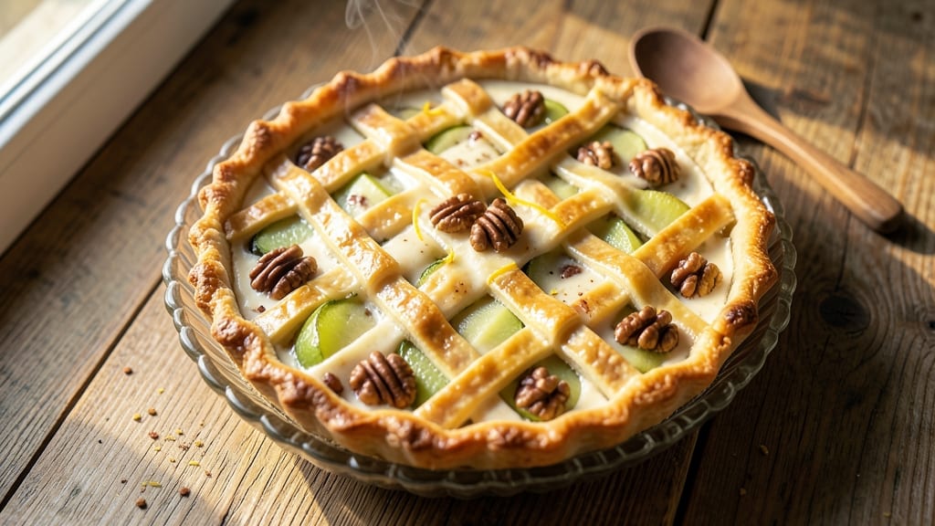 Sour Cream Apple Walnut Pie Recipe: Little Pie Company's Spiced Crust and Caramelized Topping Trick