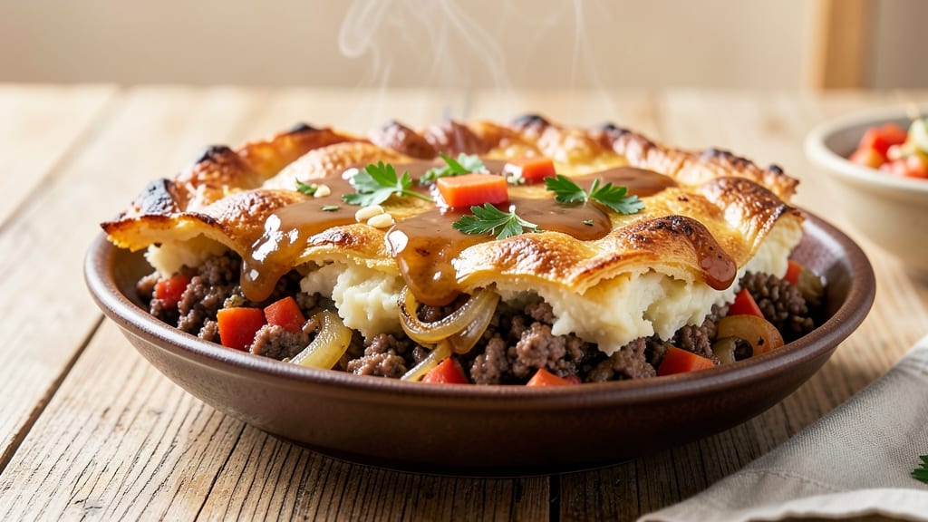 Air Fry Cottage Pie Recipe: Crispy Top and Savory Gravy Fusion