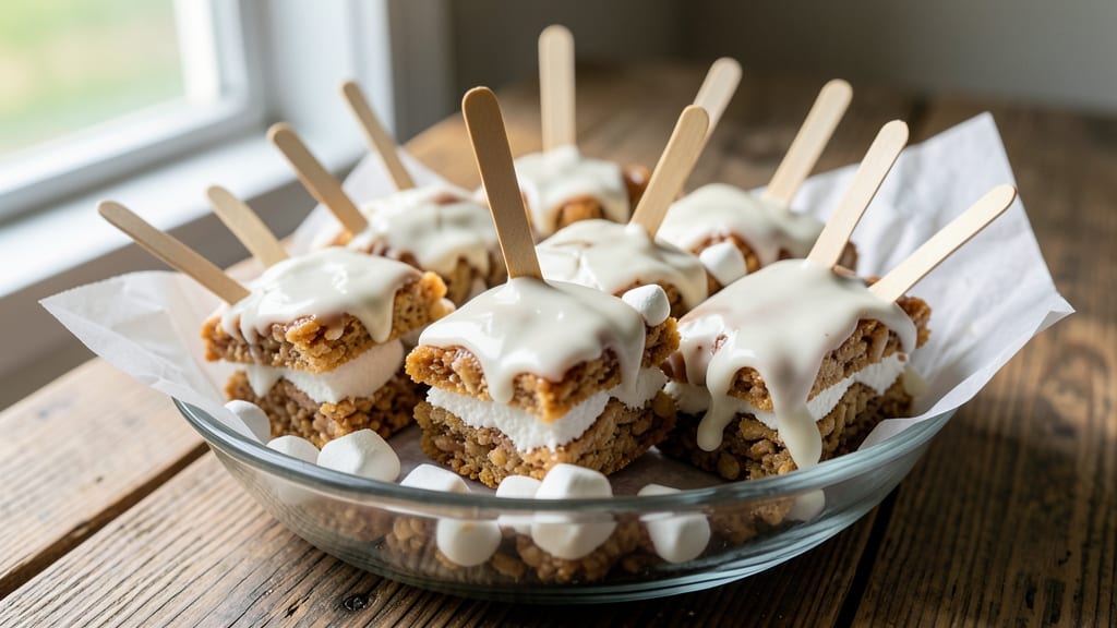 Rice Krispie Treat Pops Recipe: Marshmallow-Stuffed Crunch in 20 Minutes