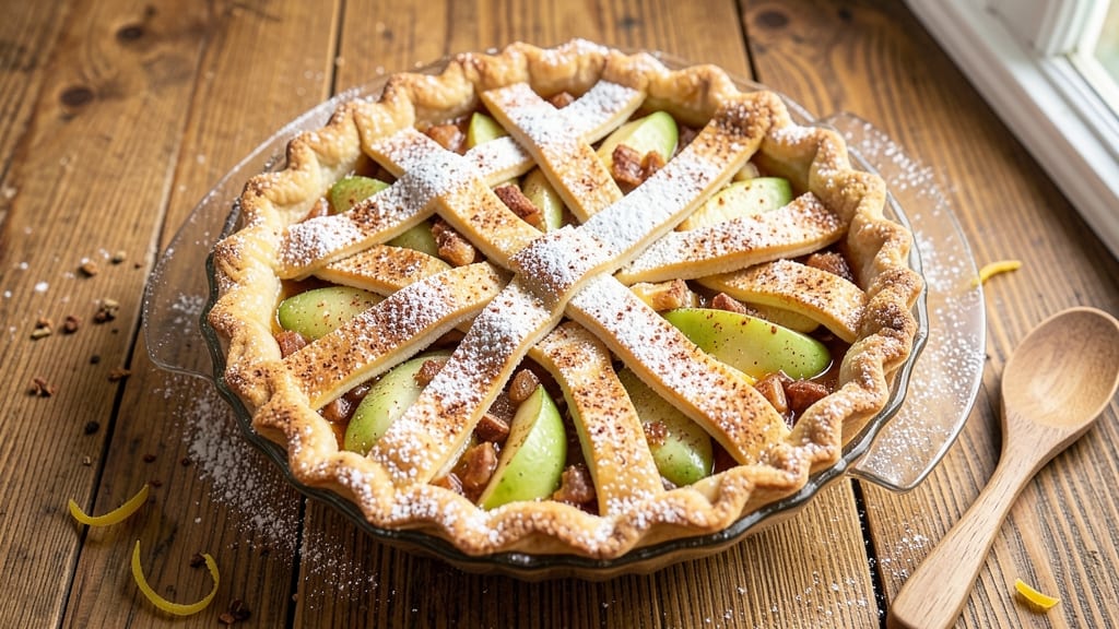 Pillsbury Pie Crust Apple Tart Recipe: Buttery Lattice Over Spiced Fruit Filling