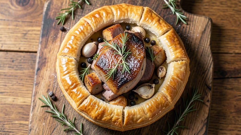 Roast Pork Pie Recipe: Savory Gravy and Flaky Pastry Harmony