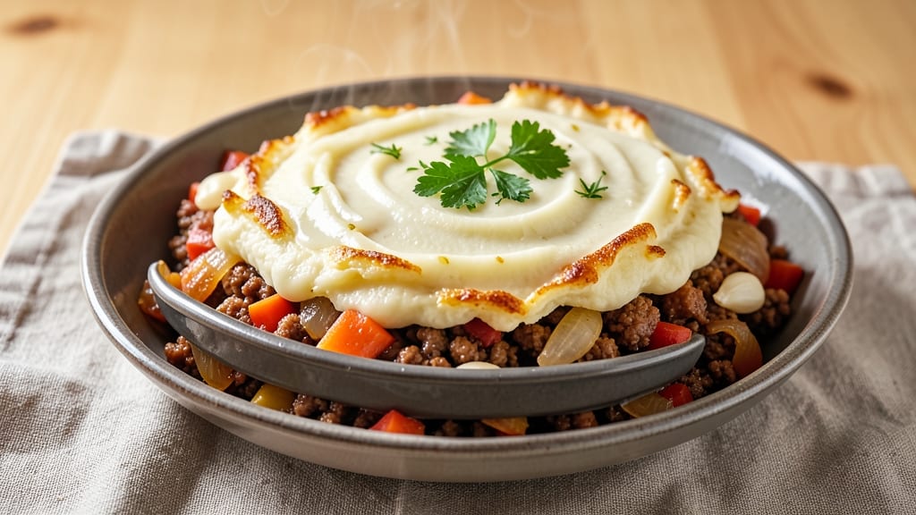 Air Fryer Cottage Pie Recipe: Crispy Top, Juicy Meat, and Gravy Perfection