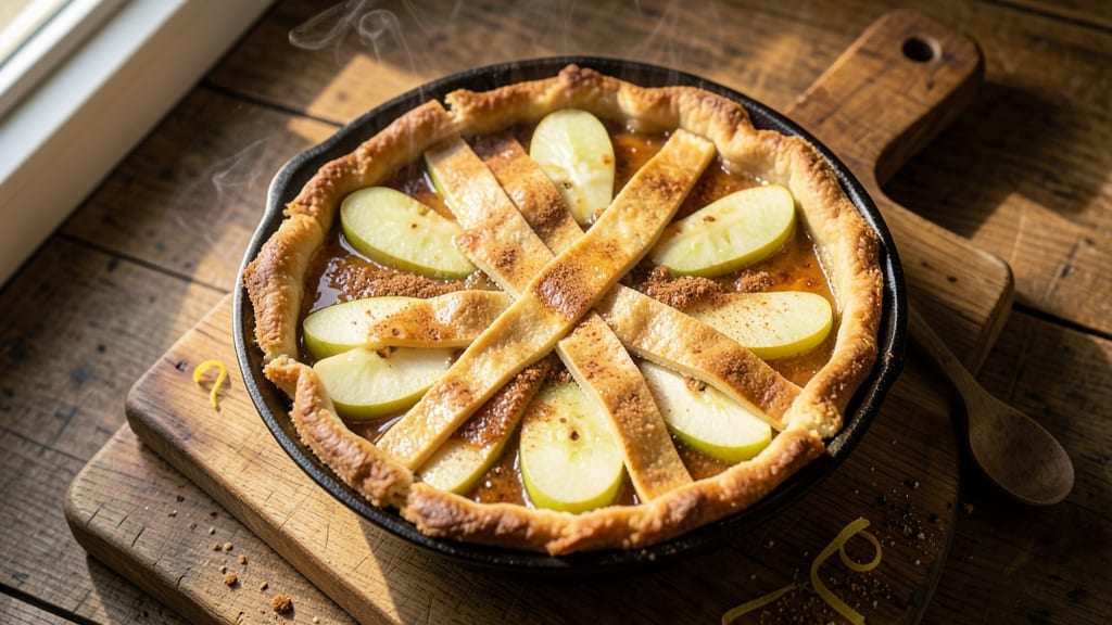 Prison-Style Apple Pie Recipe: Deep-Spiced Filling and Crust Baked Together