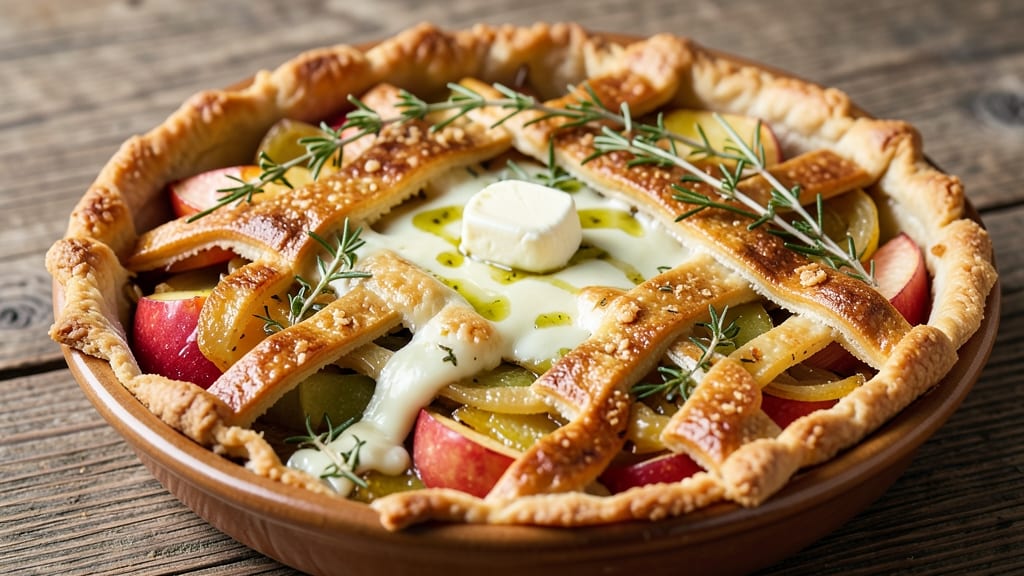 Savory Apple Pie Recipe: Spiced Fruit and Herb-Infused Crust Fusion