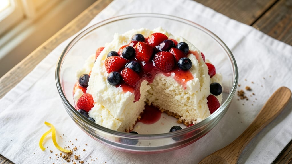 Angel Food Cake and Fruit Pie Filling Recipe: Light-as-Air Layers With Bursting Berry Brightness