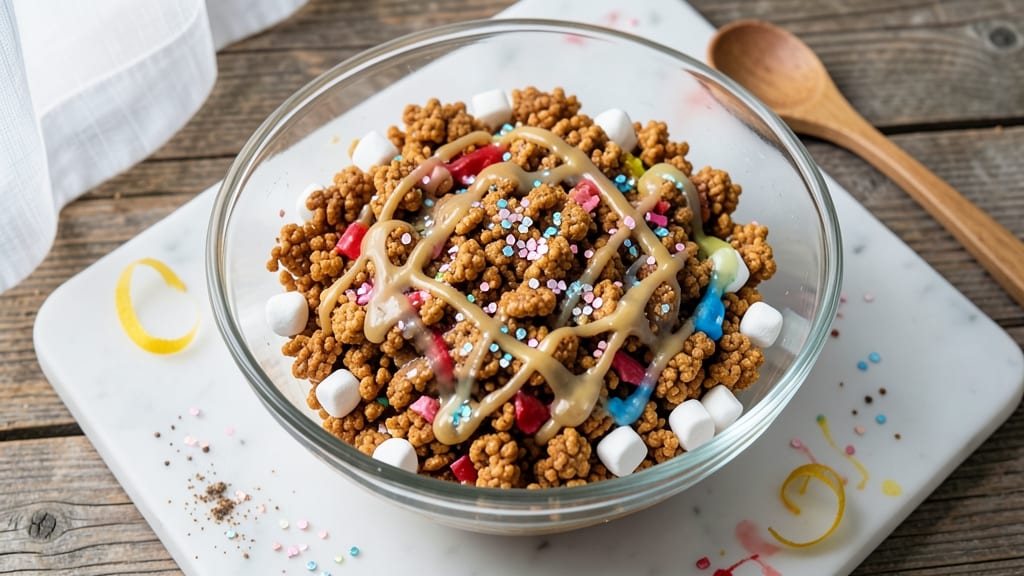 Rice Krispie Cake Decorating Recipe: Edible Glitter Topping That Dazzles
