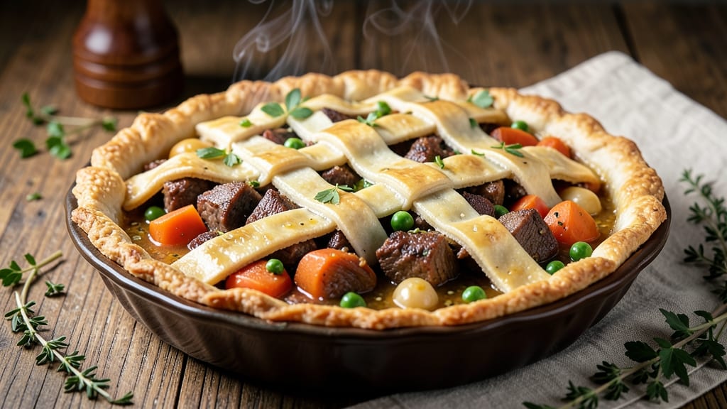 Old Fashioned Beef Pot Pie Recipe: Pioneer Woman's Foil-Sealed Crust Hack