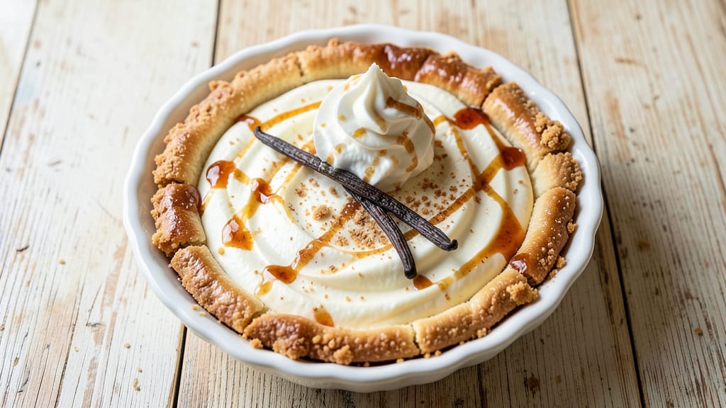 Amaretto Cream Pie Recipe: Boozy Vanilla Swirl With Nutty Crunch