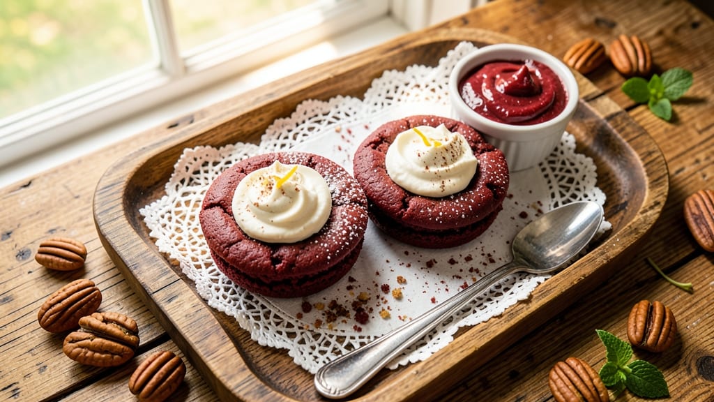 Amish Red Velvet Whoopie Pies Recipe: Deep Red Cake and Cream Cheese Bliss