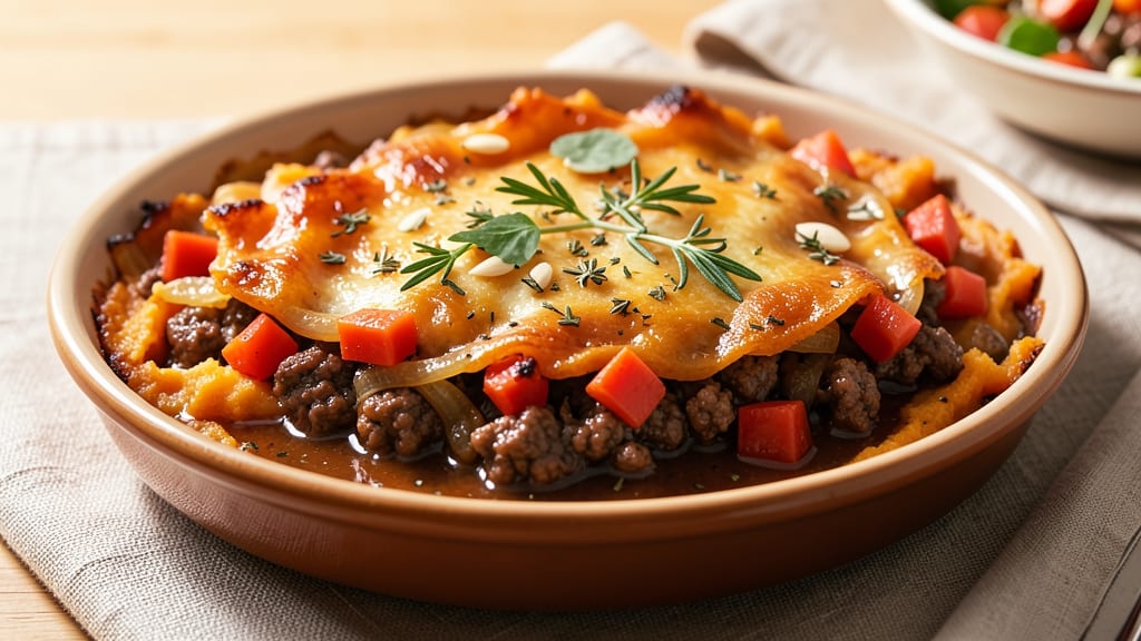 Shepherd's Pie Recipe with Sweet Potato Mash: Hearty Comfort With Roasted Veggie Richness